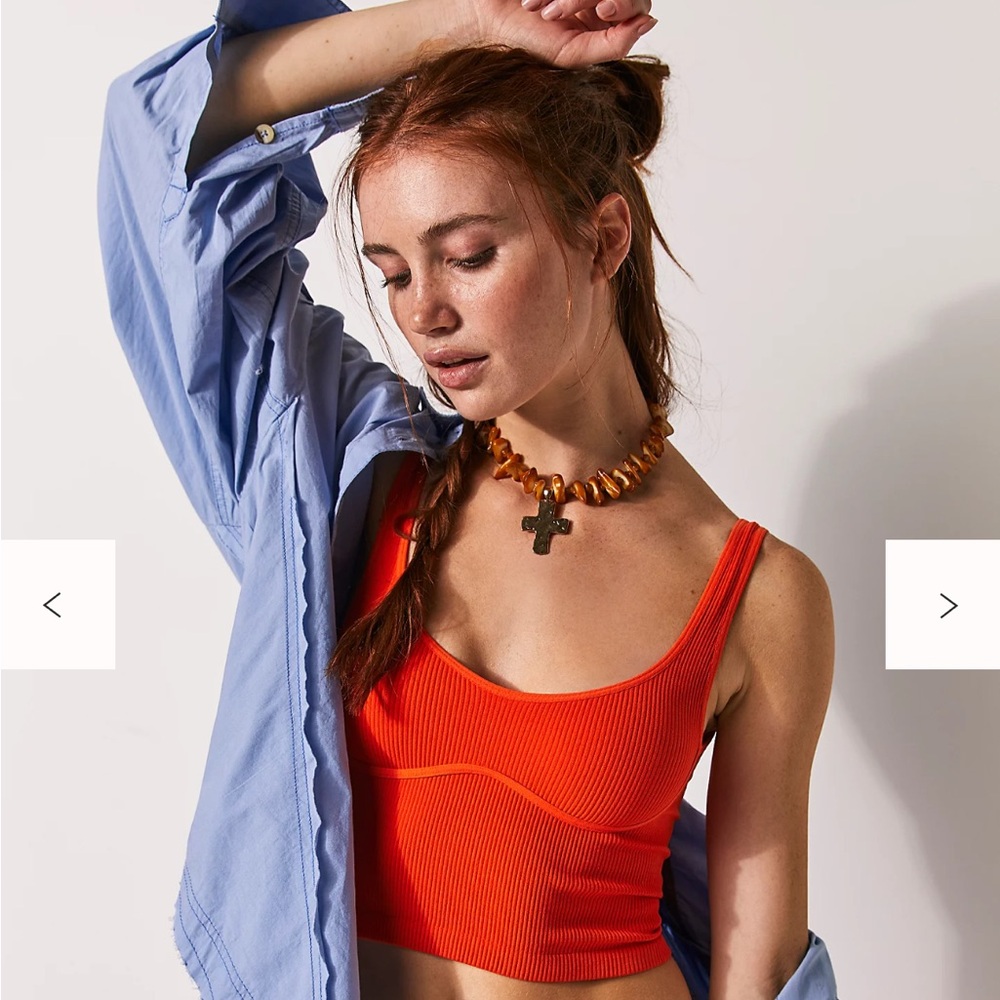 New Free People Meg Seamless Crop Top